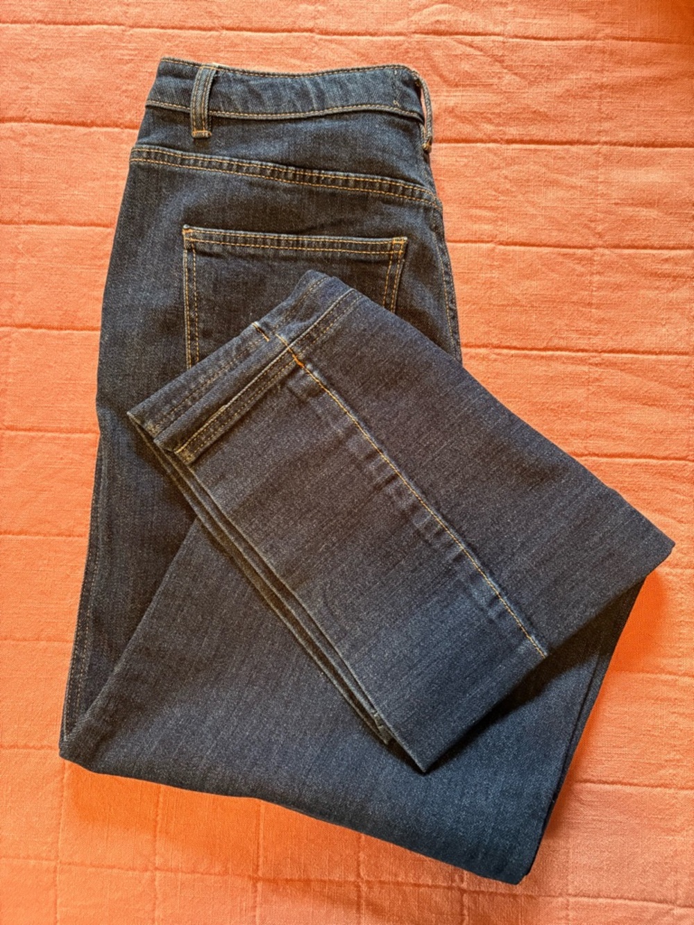 Oat Dark Wash Wide Leg Jeans - Blue